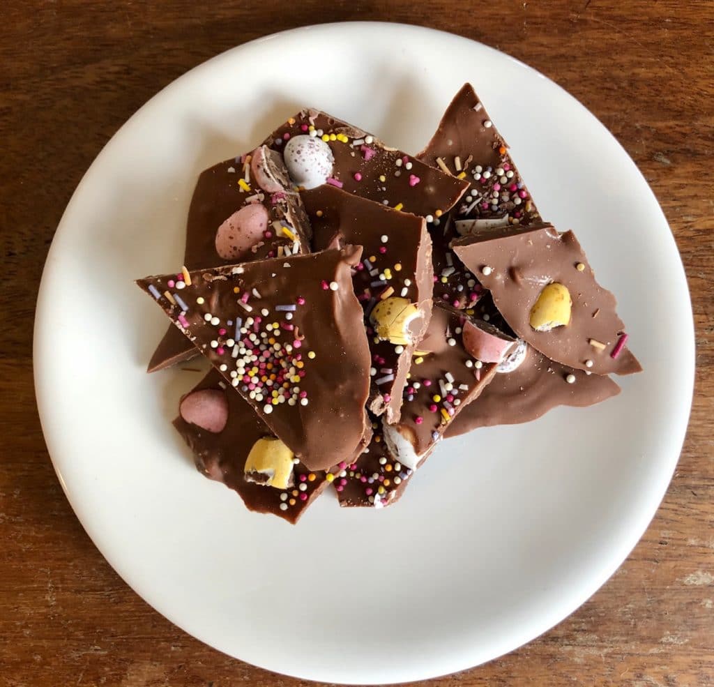 Easter chocolate bark