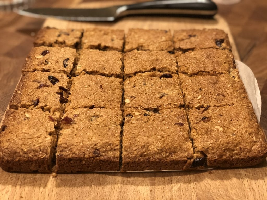 Festive flapjack recipe