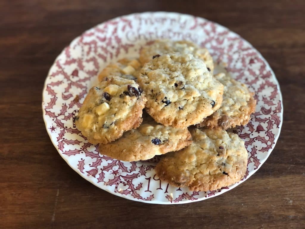 White chocolate cranberry cookies