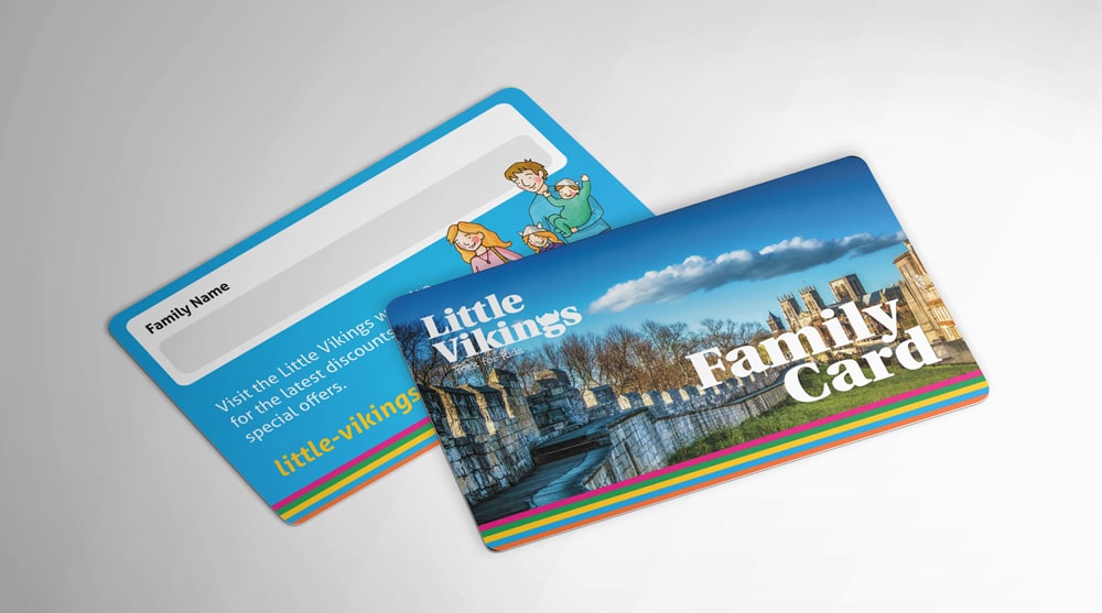 Little Vikings Family Card - York for kids