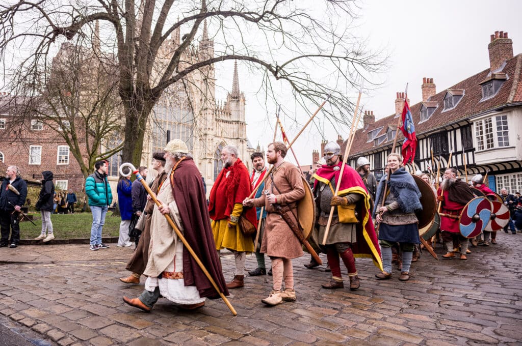 The JORVIK Viking Festival is Europes largest celebration of Norse heritage Visitors get the chance to explore the walled city of York throughout the week-long event attending free and ticketed events as the festival progresses • Little Vikings - York for Kids