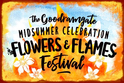 Flowers and flames Goodramgate • Little Vikings - York for Kids Flowers and flames Goodramgate