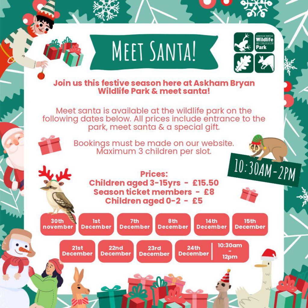 askham bryan wildlife park santa