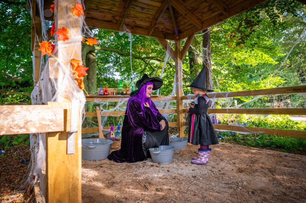 Shown are families enjoying the Stockeld Halloween at Stockeld Park. Images Copyright ©Darren Casey