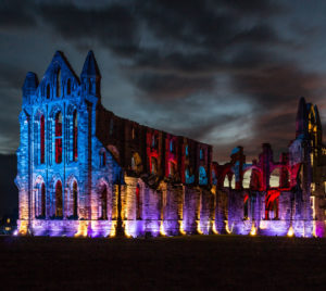 Illuminated Abbey Whitby Abbey