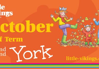 Family exploring a pumpkin patch near York during October half term 2025, with Halloween activities and autumn events for kids.